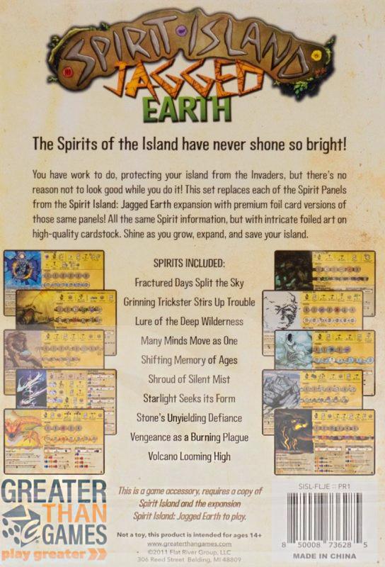 Spirit Island: Jagged Earth Foil Panels