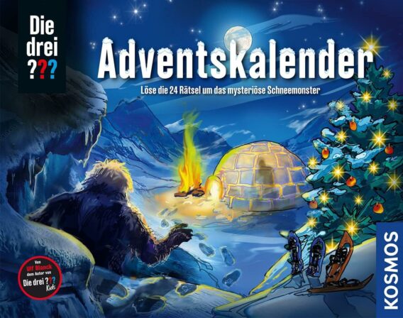 Die drei ??? Adventskalender: Löse die 24 Rätsel um das mysteriöse Schneemonster