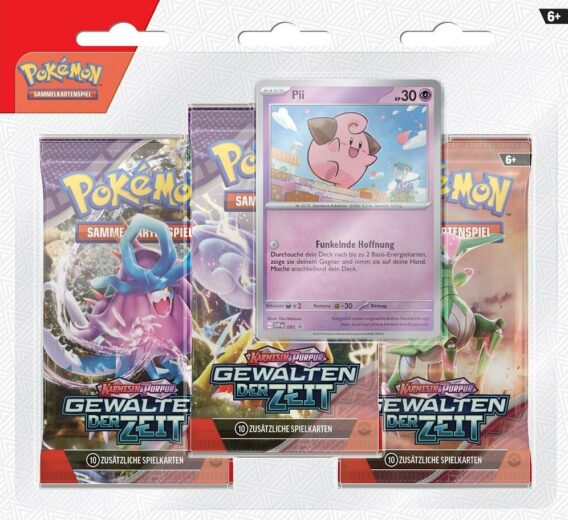 Pokémon-Sammelkartenspiel: Gewalten der Zeit – Blister Pack (verschiedene)