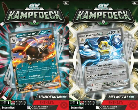 Pokémon-Sammelkartenspiel: ex-Kampfdeck Hundemon / Melmetal