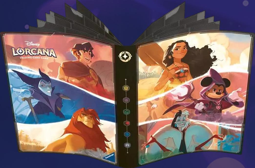 Disney Lorcana: Sammelmappe / Portfolio – Mickey, Vaiana, Cruella De Vil