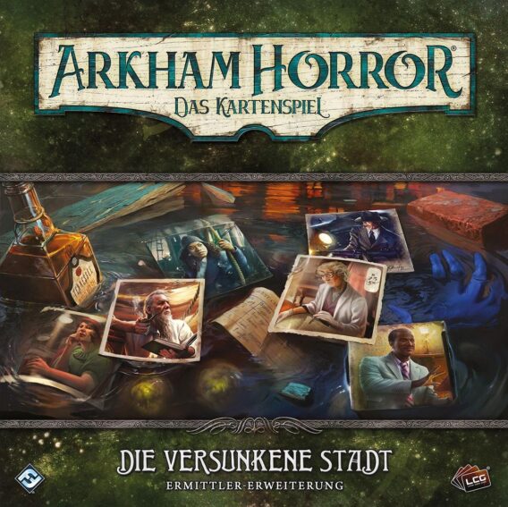 Arkham Horror: Das Kartenspiel – Die versunkene Stadt (Ermittler-Erweiterung)