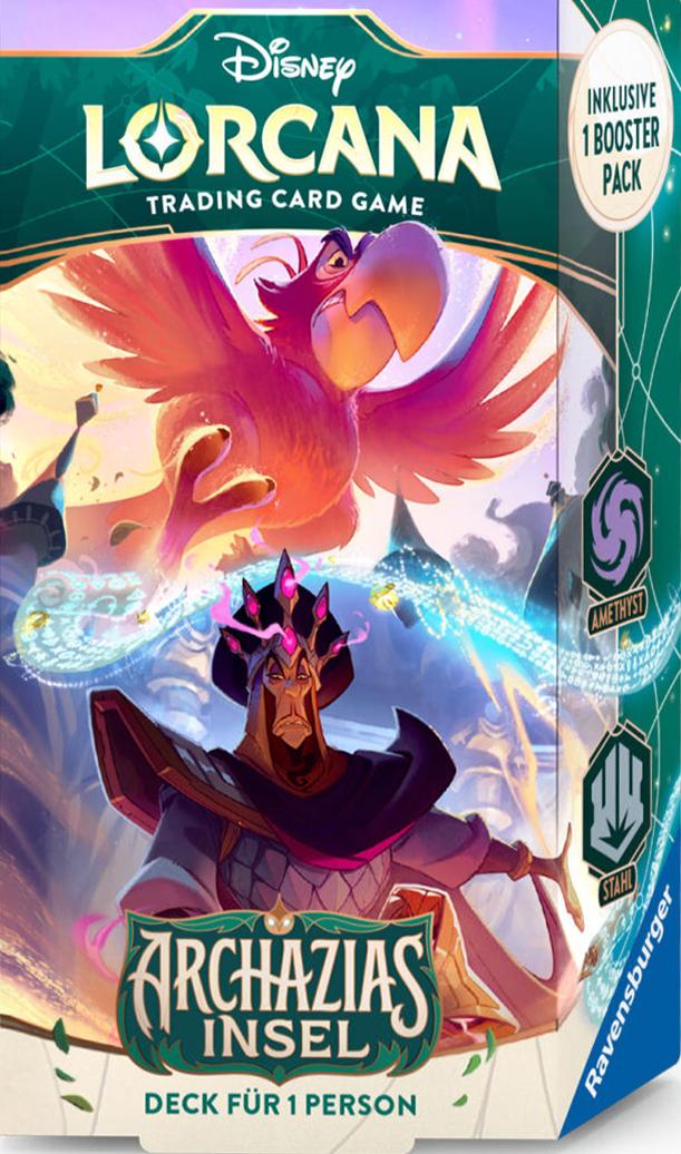 Disney Lorcana: Archazias Insel – Starter Deck Amethyst & Stahl