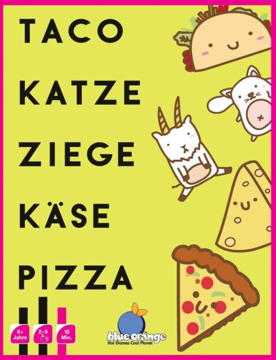 Taco Katze Ziege Käse Pizza