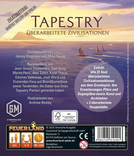 Tapestry: Überarbeitete Zivilisationen